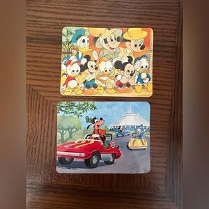 Set of two Walt Disney World vintage postcards